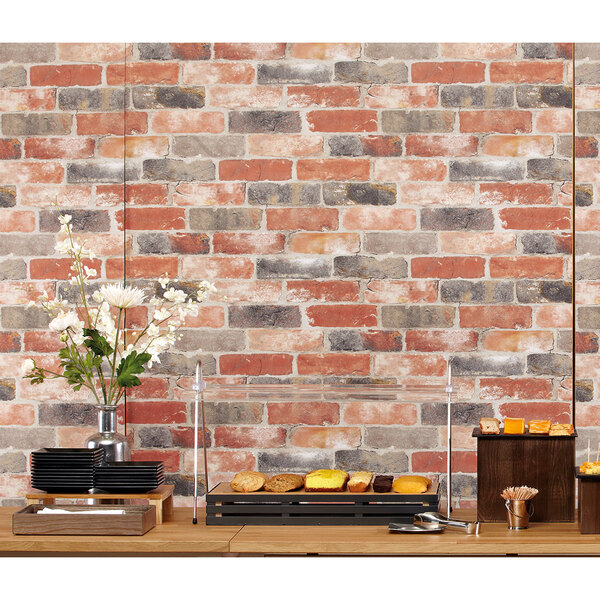 A table with a GET Enterprises bamboo half size solid cutting board with food on it.