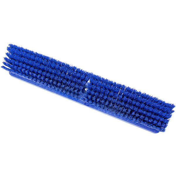 a blue brush with bristles