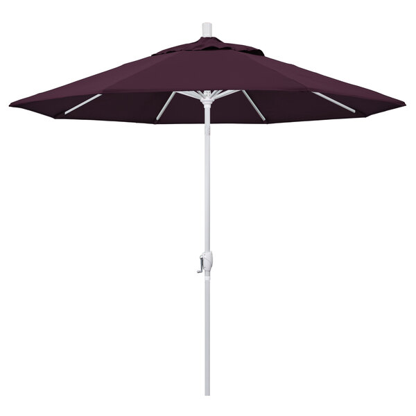 a close-up of a purple umbrella