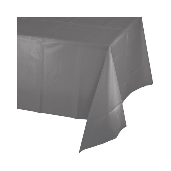 Creative Converting 339631 54 X 108 Glamour Gray Disposable