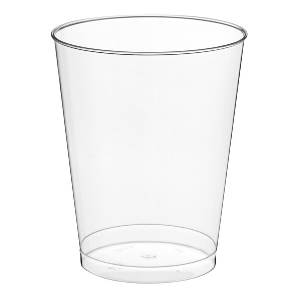 Fineline Savvi Serve 410-CL 10 oz. Tall Clear Hard Plastic Tumbler - 500/Case