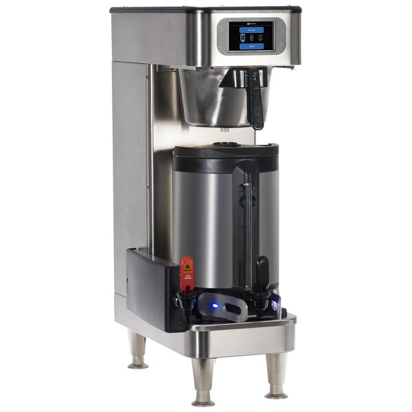 A Bunn ICB SH Platinum Edition coffee maker with a display.