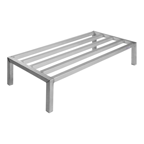 An aluminum Winholt dunnage rack with four slats.
