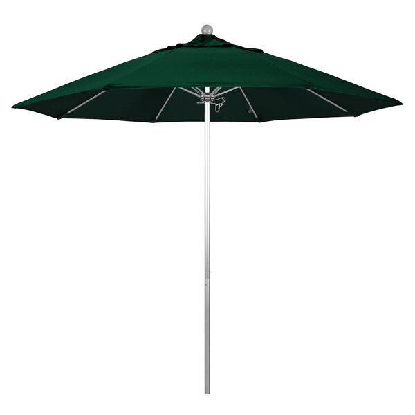 a close-up of a green umbrella