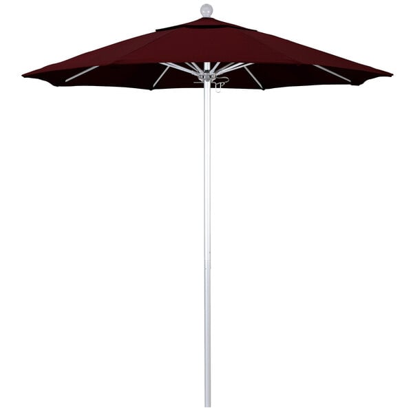 a close-up of a red umbrella