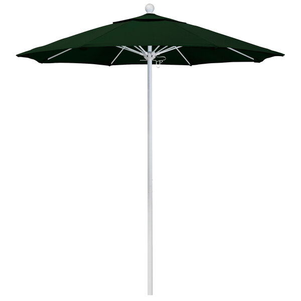 a close-up of a green umbrella