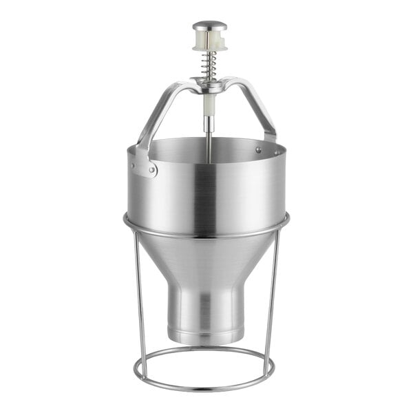 Choice 88 oz. Aluminum Pancake / Waffle Batter Dispenser with Stand