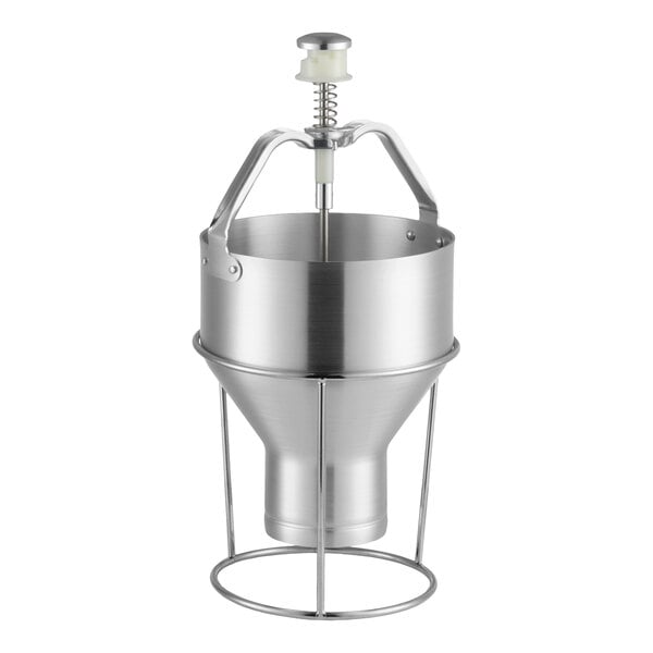 Choice 88 oz. Aluminum Pancake / Waffle Batter Dispenser with Stand