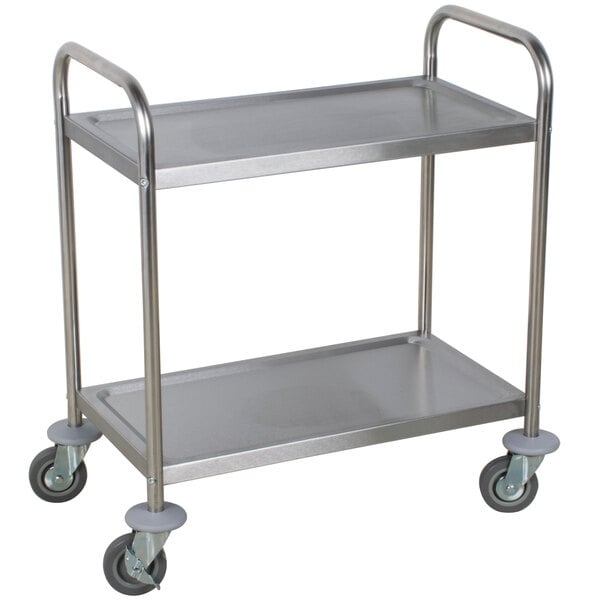 16" X 28" Commercial Stainless Steel 3 Shelf Utility Kitchen Office Hotel Cart 