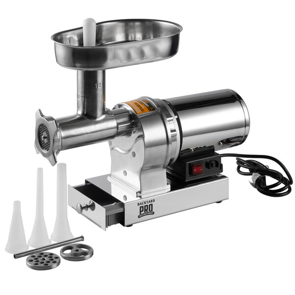 electric meat grinder in store