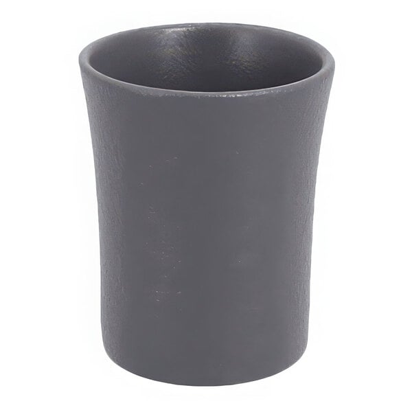 A stone gray RAK Porcelain Neo Fusion cup with a handle.