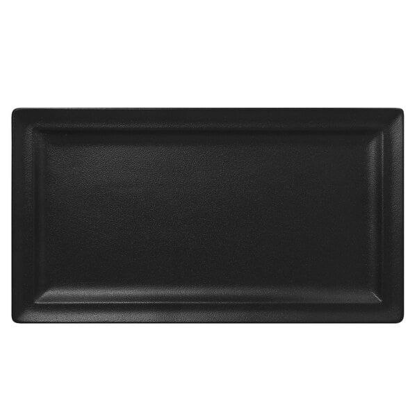 a black rectangular object with a white border