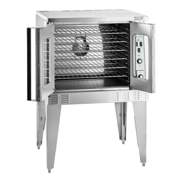 Garland MCO-GS-10S Natural Gas Single Deck Standard Depth Full Size Convection Oven with Analog Controls - 60,000 BTU