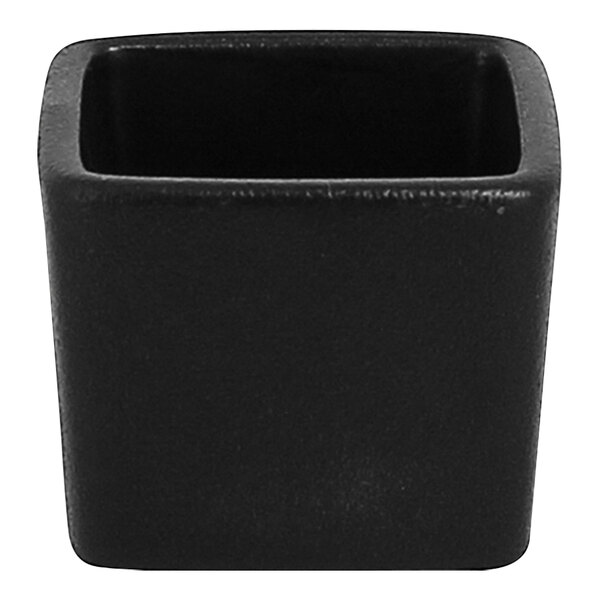 A black square RAK Porcelain Neo Fusion ramekin.
