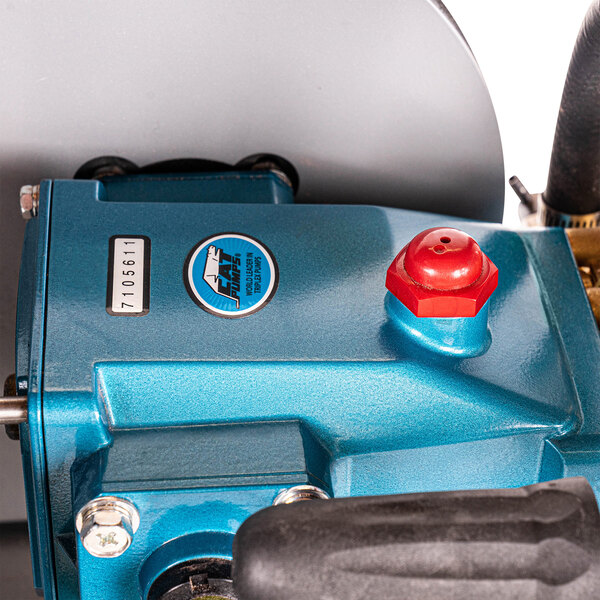 The blue Simpson Aluminum Water Blaster pressure washer machine.