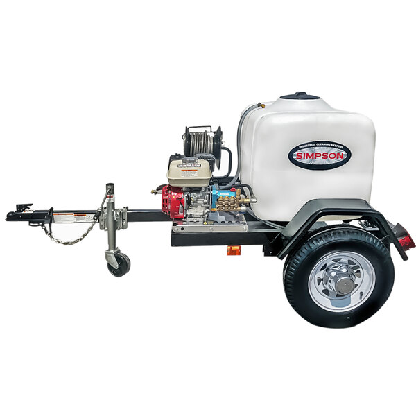 Simpson 95000 Trailer Pressure Washer with Honda Engine and 100 Gallon ...