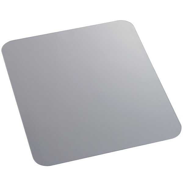 A square gray ES Robbins countertop mat with a white background.