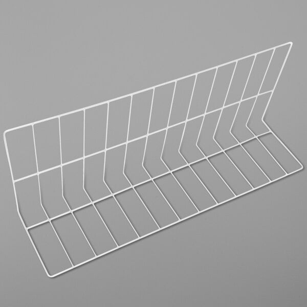 A white rectangular wire divider with a white line.