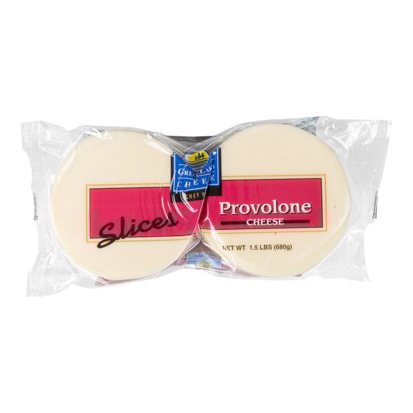 Great Lakes Cheese Provolone Cheese Slices - 192/Case
