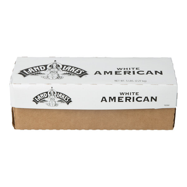 Land O Lakes 5 lb. White American Cheese - 6/Case