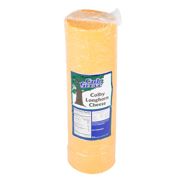 Oak Grove Dairy 6 lb. Yellow Colby Longhorn Cheese 4/Case