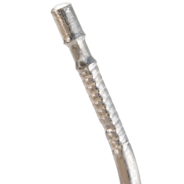 A close-up of a True temperature control kit metal rod with a screw.