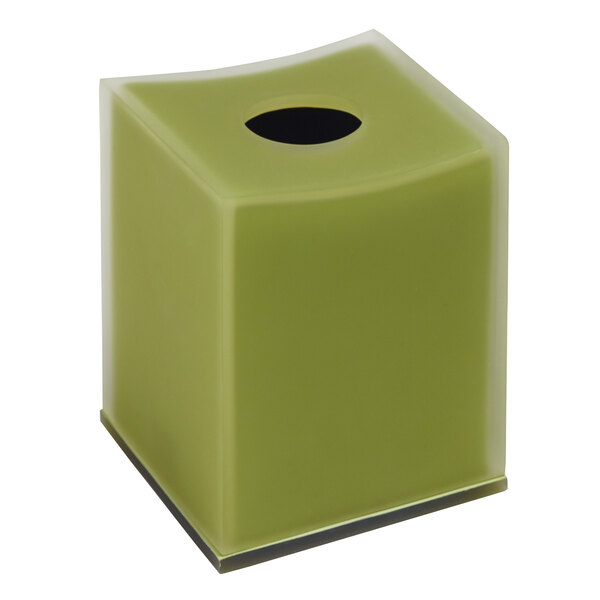 Moss Collection Matte Resin Square Tissue Box Cover