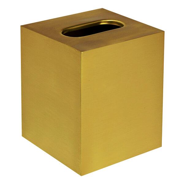 gold tissue box holder