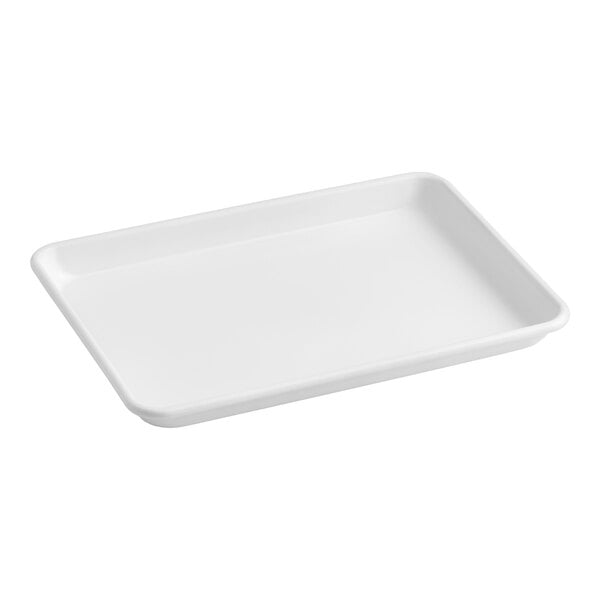 Baker's Lane Quarter Size 19-Gauge Non-Stick 9 1/2" x 13" White Wire in Rim Aluminum Bun / Sheet Pan / Tray