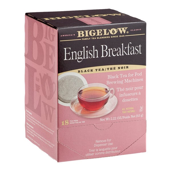Bigelow English Breakfast Tea Single Serve Pods - 18/Box
