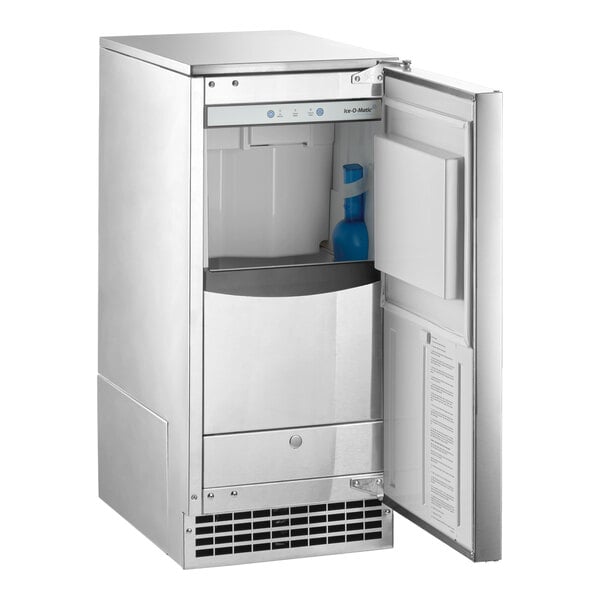 Ice-O-Matic GEMU090 15" Air Cooled Undercounter Pearl/Nugget Ice Machine with 22 lb. Bin - 115V, 85 lb.