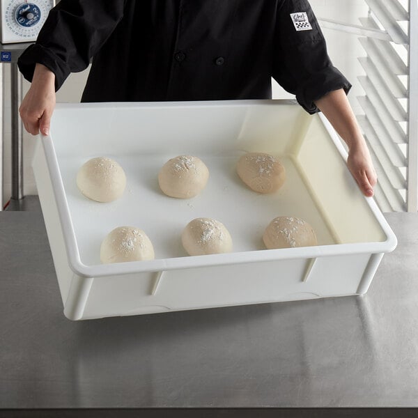 Baker's Mark 18 x 26 x 6 White Heavy-Duty Polypropylene Dough Proofing  Box