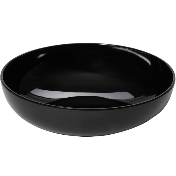a black object with a white background