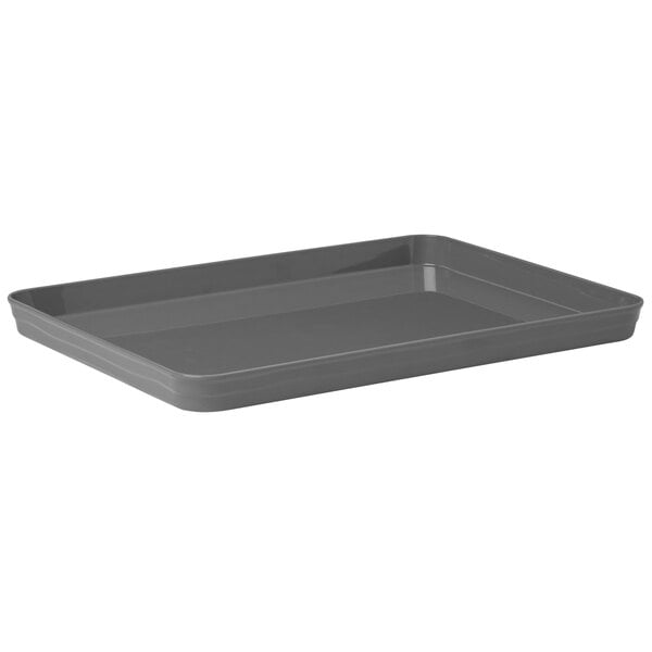 gray serving tray