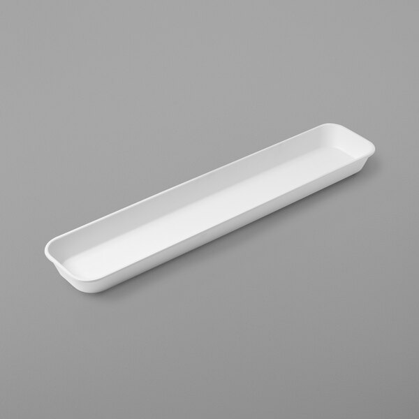 An American Metalcraft white rectangular market tray.