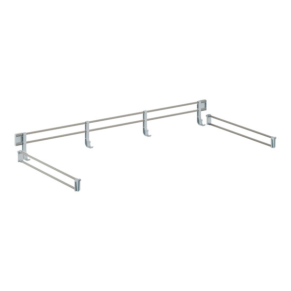 A metal bar with two metal rods.