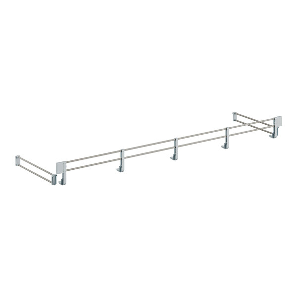 A metal bar with metal rods for a Cambro Camshelving unit.