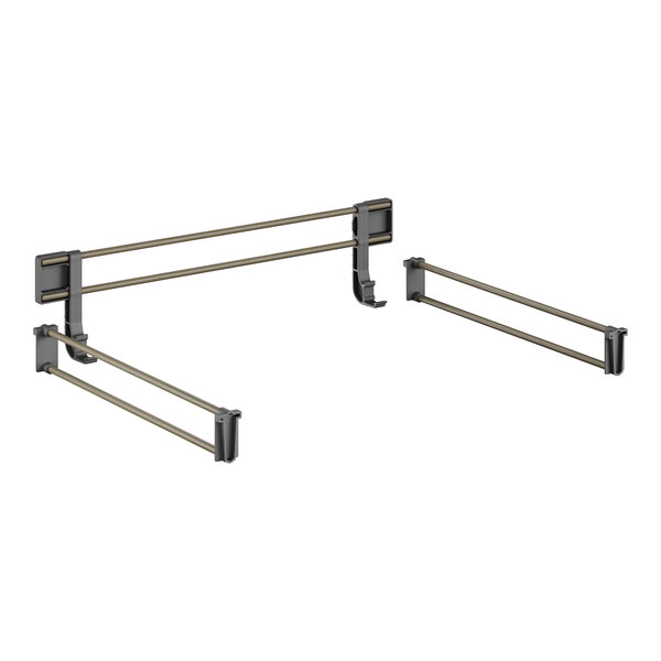 A pair of metal rods for a Cambro Camshelving® unit.
