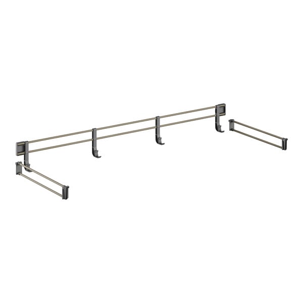 A metal bar with two metal rods.