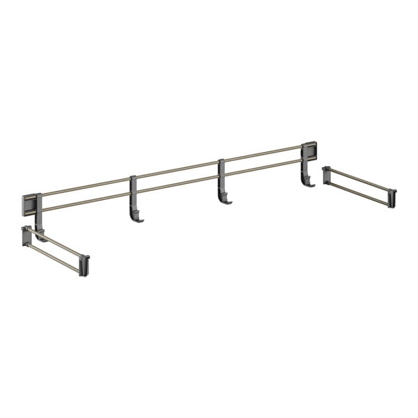 A metal bar with two metal rods.