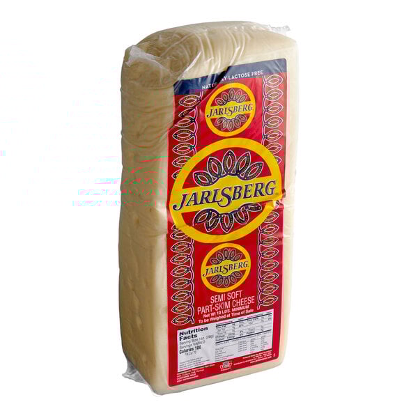 Jarlsberg Lactose-Free Swiss Cheese 11 lb. Solid Block - 2/Case