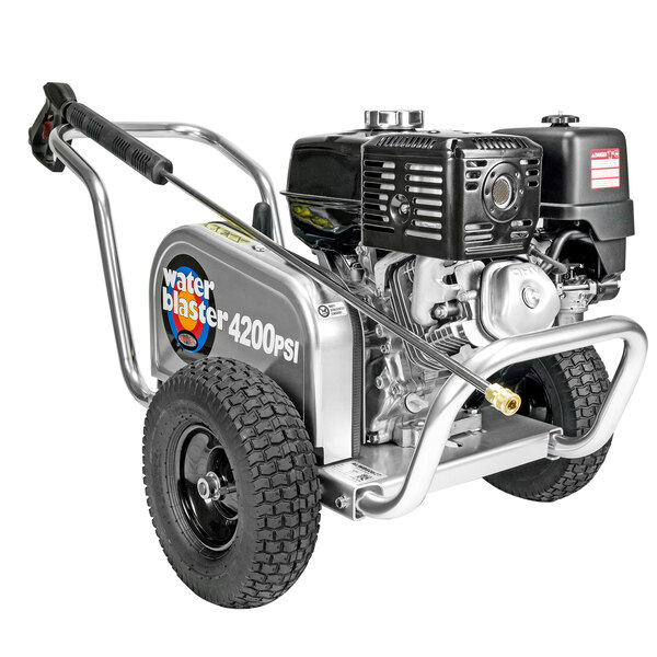 A Simpson gas powered water blaster pressure washer.