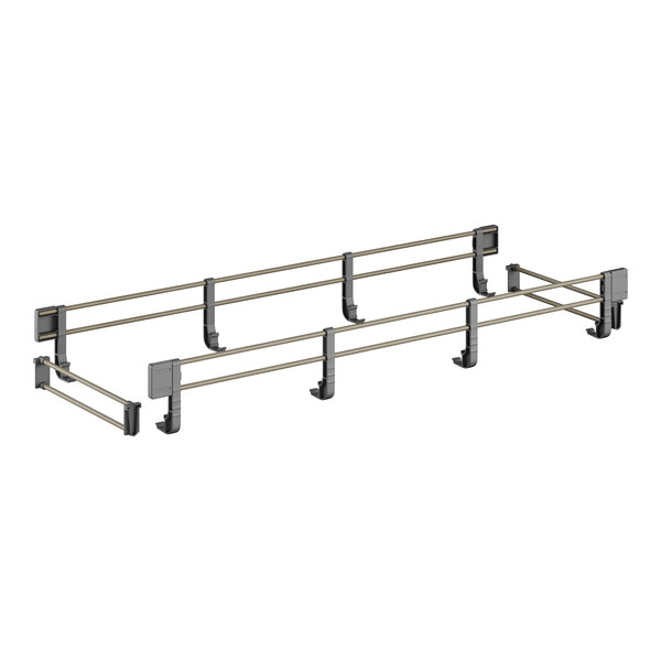 A Cambro white metal rail kit with four bars and two railings.