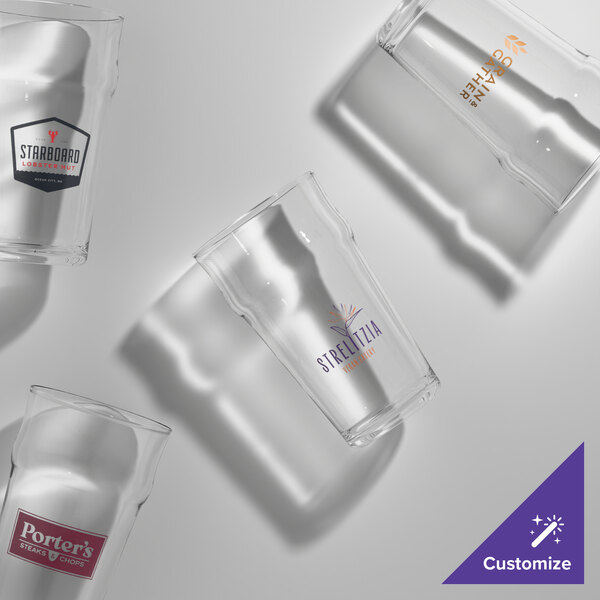 Arcoroc E8792 16 oz. Customizable Fully Tempered English Pub / Nonic Glass by Arc Cardinal - 48/Case