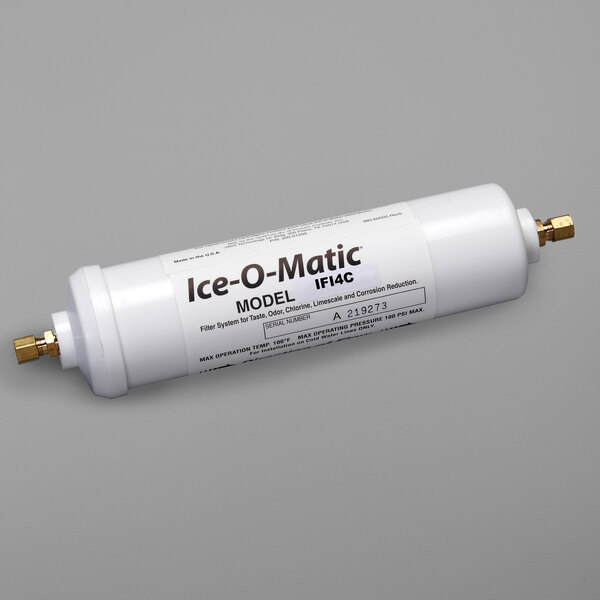 Ice-O-Matic IFI4C Inline Single Ice Machine Water Filter Cartridge - 10  Micron and 0.5 GPM, 1/4 Compression