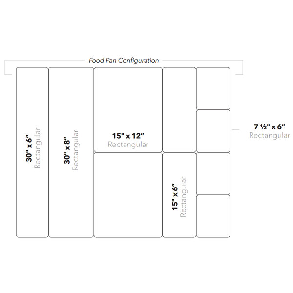 A white rectangular lid with black text reading "Modern European 15" x 12" White Melamine"