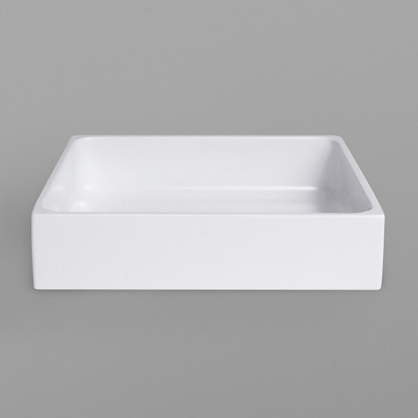 A white rectangular basin.