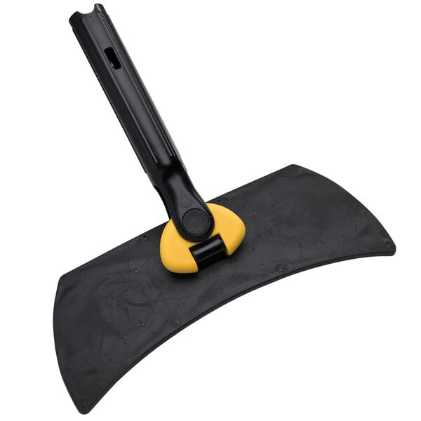A black and yellow Rubbermaid Quick-Connect Flexi-Frame for wet and dry mops.