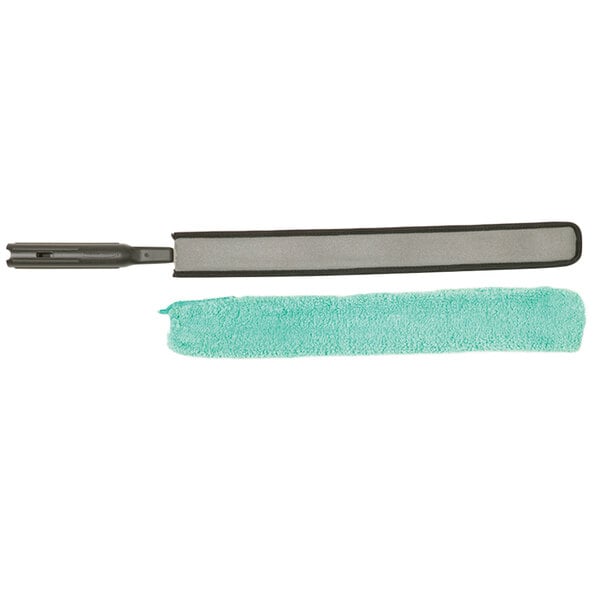 a close up of a blue object