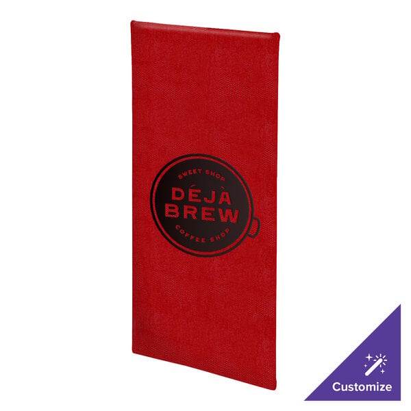 Menu Solutions 810BA Slim Line 4 1/4" x 11" Customizable 1 View Menu Cover